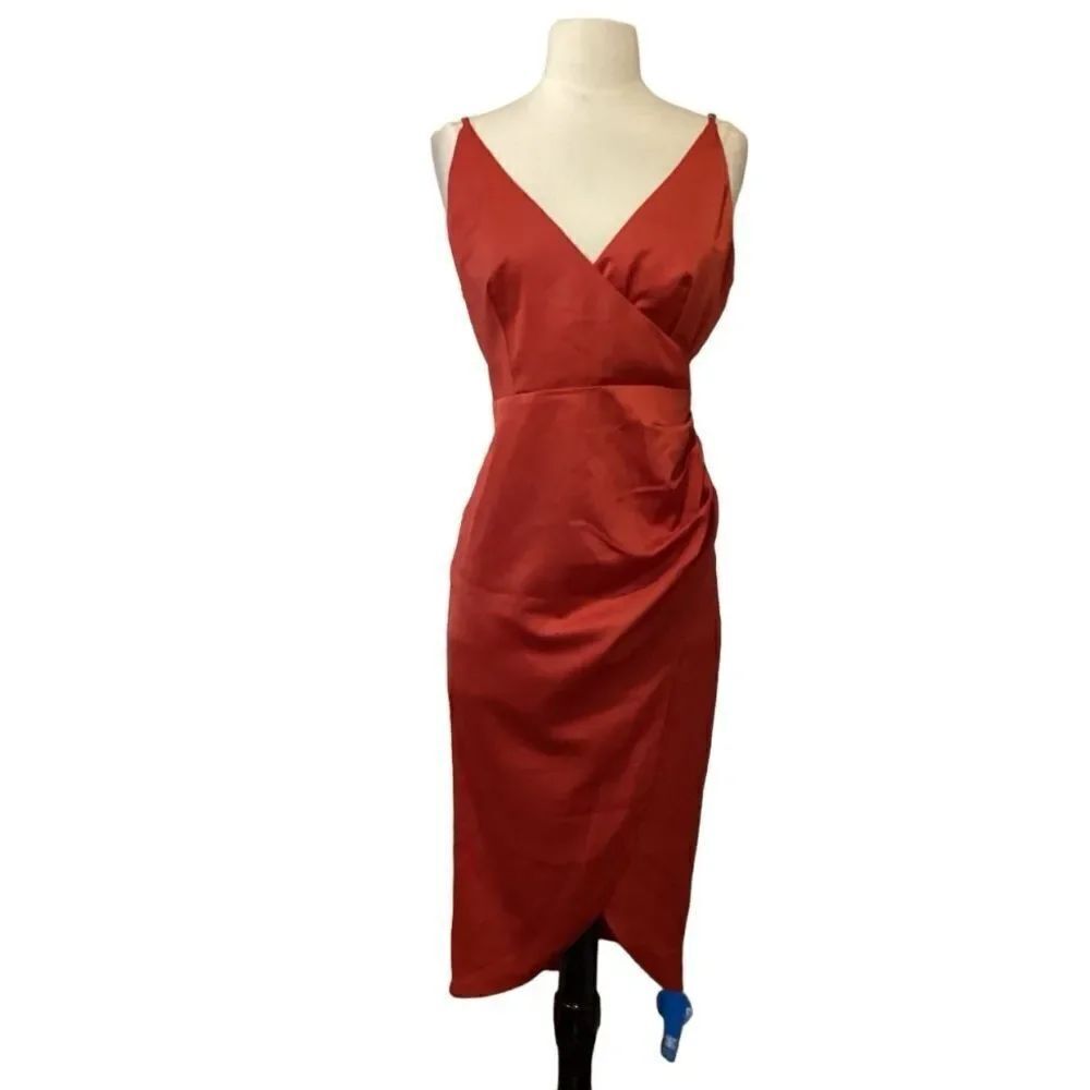 NWT Cupshe Red Midi Dress Large